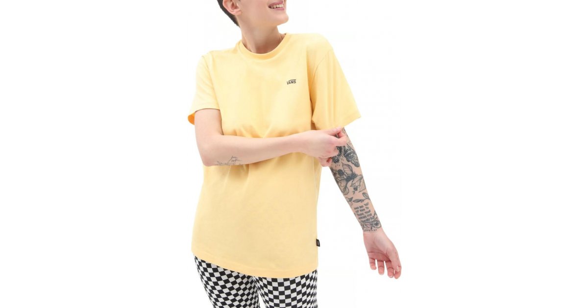 T-shirt Vans Left Chest Logo T-Shirt Gul | vn0a7rsryrs1, 1