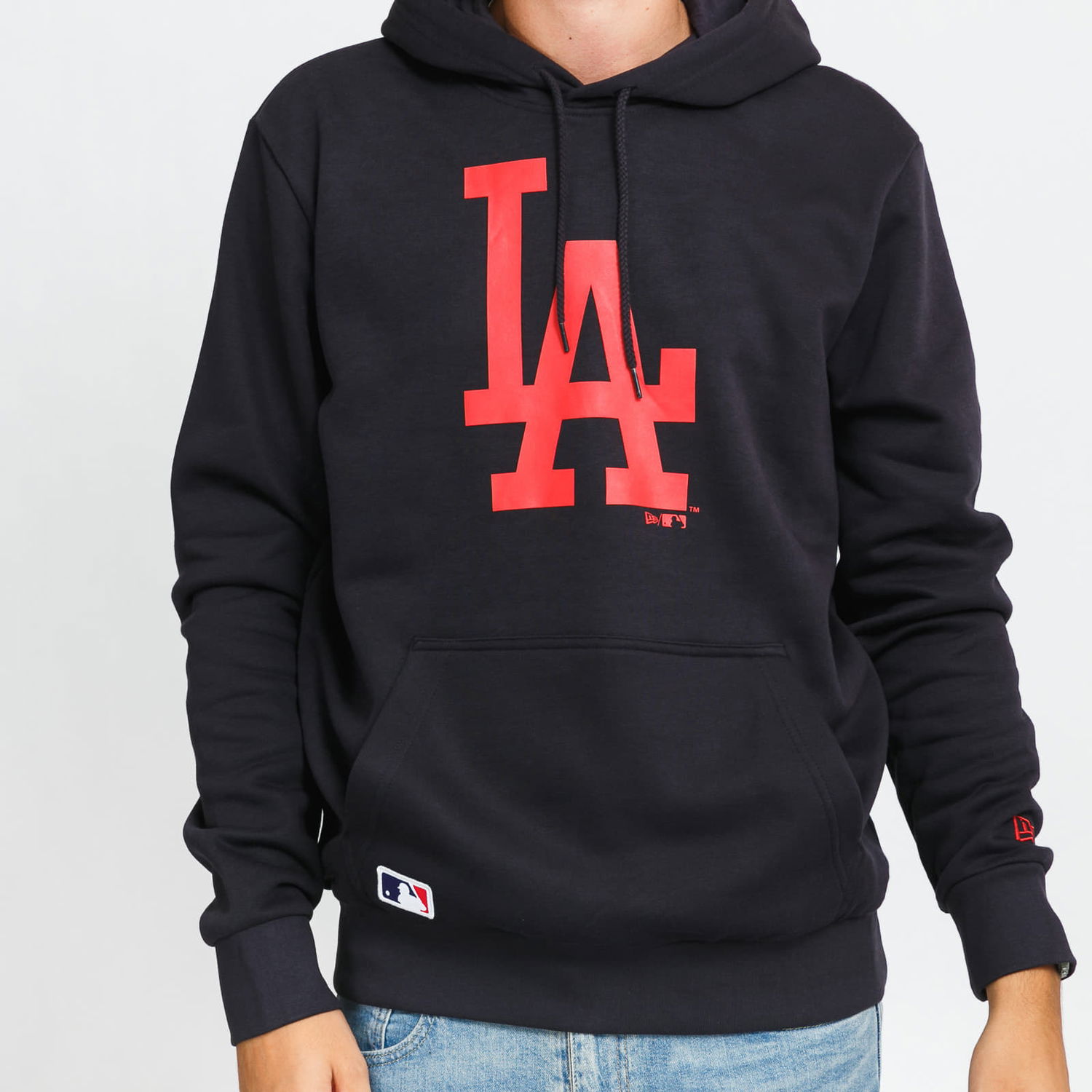 Sweatshirt New Era MLB Seasonal Team Logo Hoody LA Mørkeblå | 12827237, 1