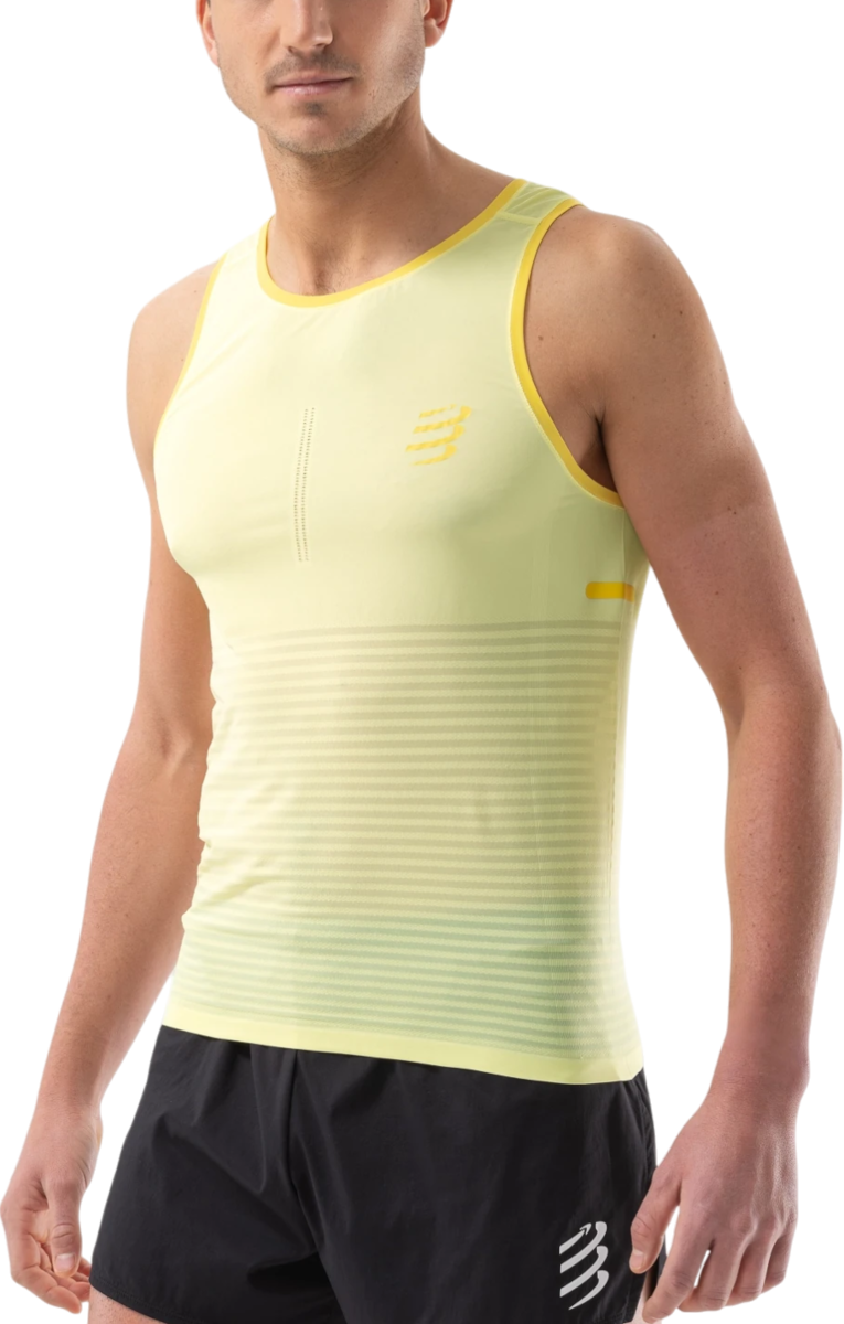 Tanktop Compressport Compressport Pro Racing Singlet Gul | atsm7427-atsm7427035