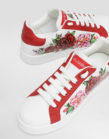 Sneakers og sko Dolce & Gabbana Dolce & Gabbana Portofino Print Hvid | CK2330AD773HA5PD, 3