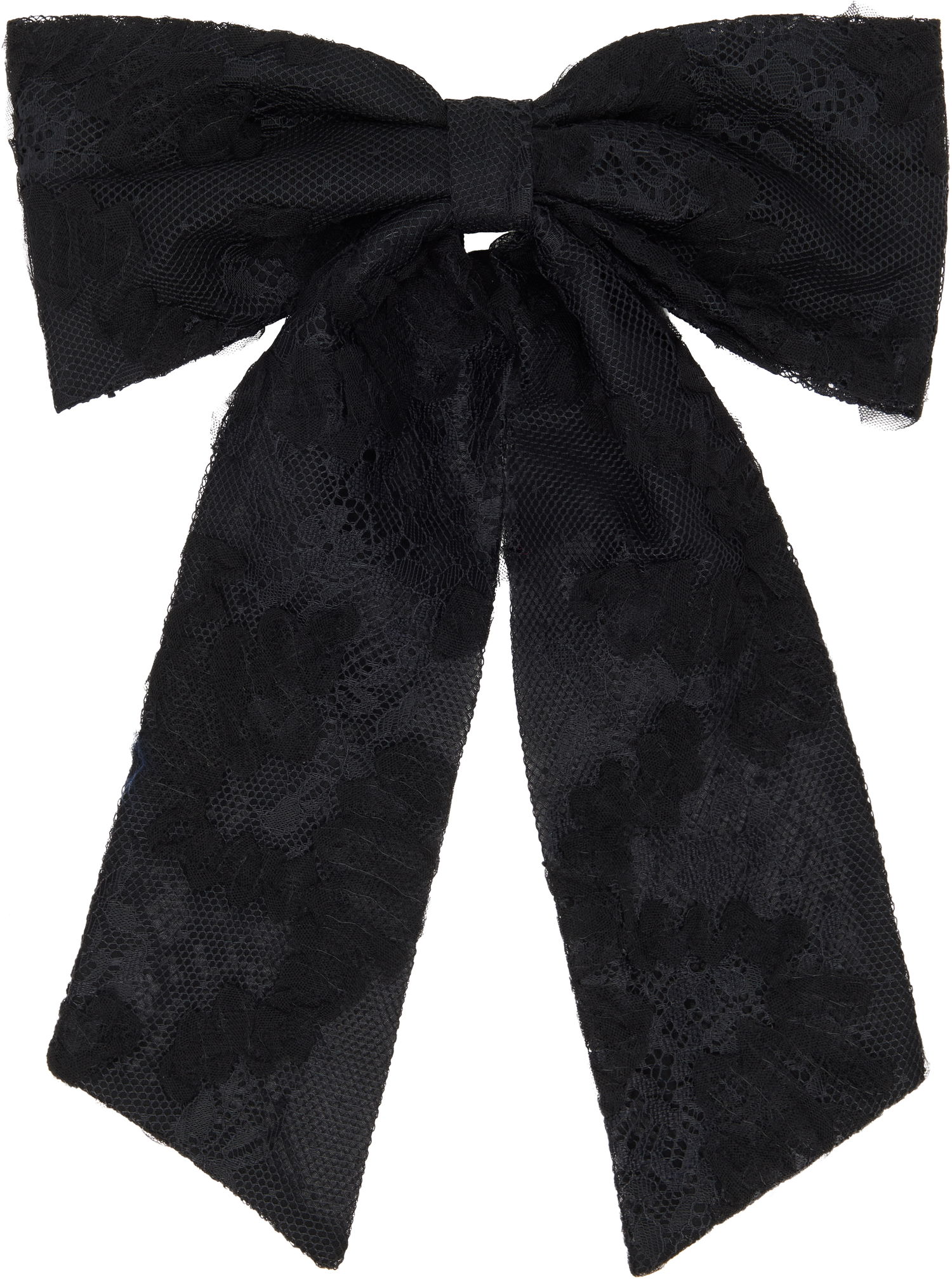 Tørklæde Anna Sui Anna Sui Lace Bombo Bow Hair Clip Sort | 1125M91, 0