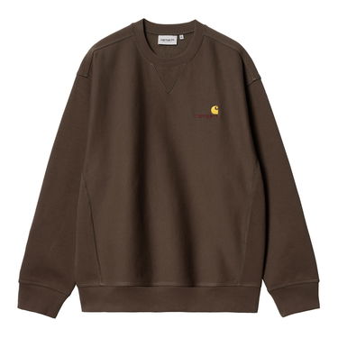 Sweatshirt Carhartt WIP American Script Sweatshirt "Buckeye" Brun | I025475_BV_XX, 1