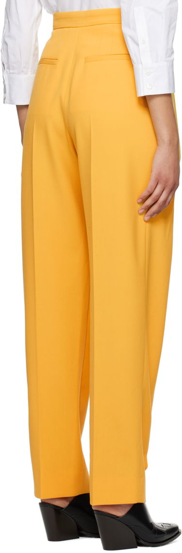 Bukser Stella McCartney Stella McCartney Pleated Trousers Gul | 6400643AU701, 2