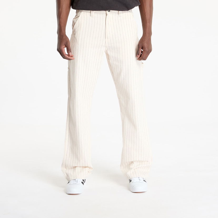 Bukser Dickies Dickies Service Carpenter Striped Pants W30/L32 Hvid | DK0A4Z6QC481