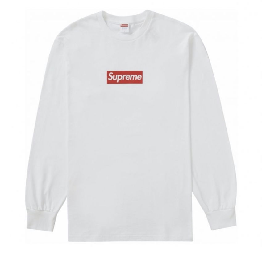 Sweatshirt Supreme "Box Logo" Hvid | SU9472, 0