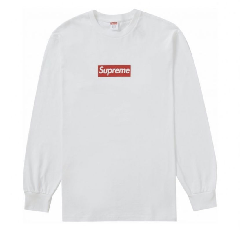 Sweatshirt Supreme "Box Logo" Hvid | SU9472
