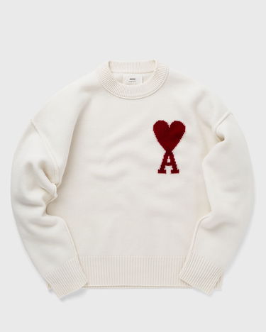 Sweater AMI ADC Large Crewneck Hvid | BFUKS006-018-154, 3