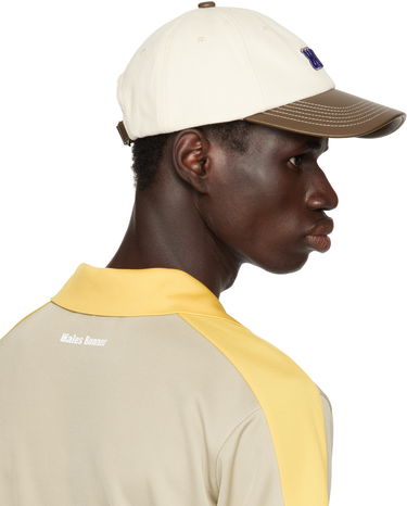 Kasket Wales Bonner Wales Bonner Original Baseball Cap Hvid | US25HA07-000 COTTON / TAN, 2