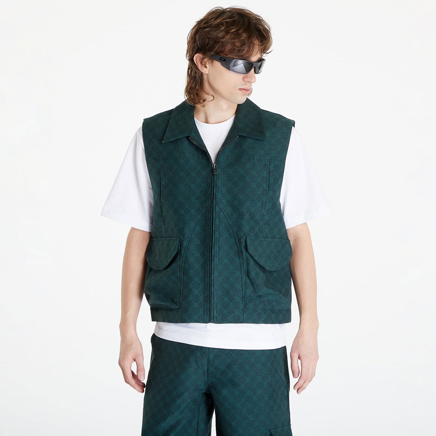Vest DAILY PAPER Benji Monogram Vest Grøn | 2411040, 0