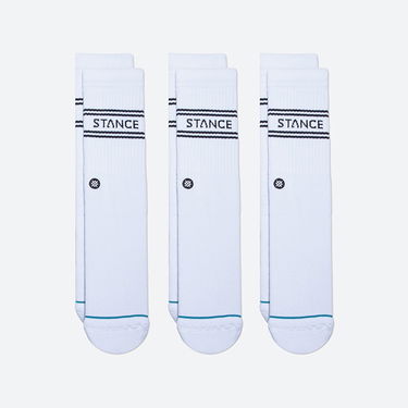 Sokker Stance Basic 3 Pack Crew Hvid | A556D20SRO-WHT, 0