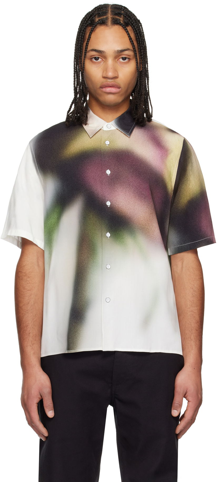 Skjorte rag & bone Rag & Bone Dalton Rose-Print Shirt Flerfarvet | MBW24HA015RSML