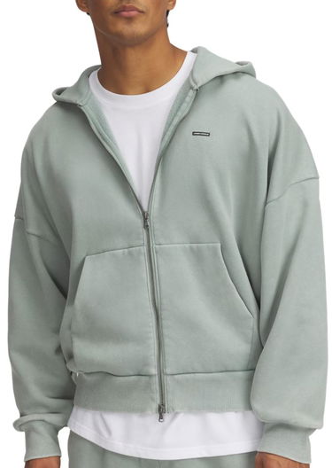 Sweatshirt Under Armour Under Armour Icon HWT Fleece Wash Full-Zip Hoodie Grøn | 6000651-348, 0