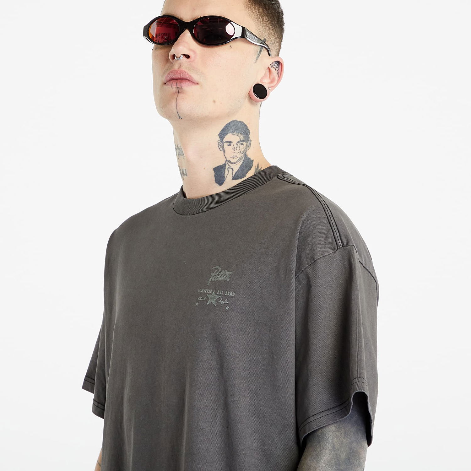 T-shirt Converse Patta x Four-Leaf Clover Short Sleeve T-Shirt Grå | 10024663-A01, 1