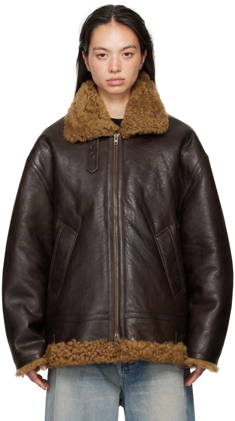Bomberjakke VETEMENTS Aviator Jacket Brun | UA65JA670B