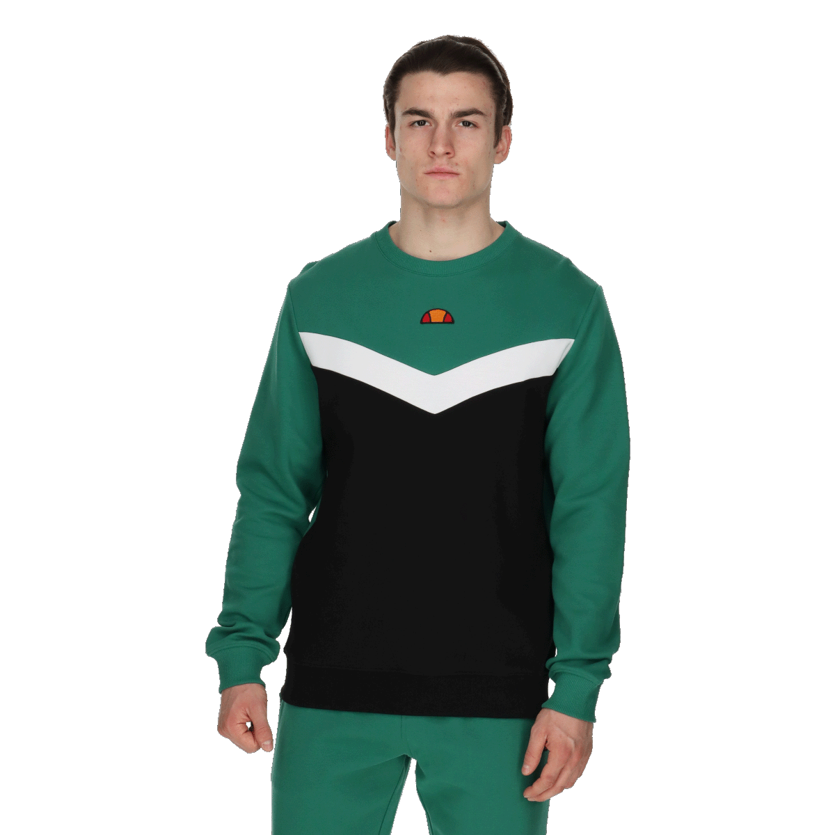 Sweatshirt Ellesse Chevron Panel Crewneck Flerfarvet | ELA241M603-61, 0