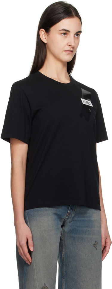 T-shirt Maison Margiela MM6 Maison Margiela Taped Logo T-Shirt Hvid | S52GC0336 M20048, 4