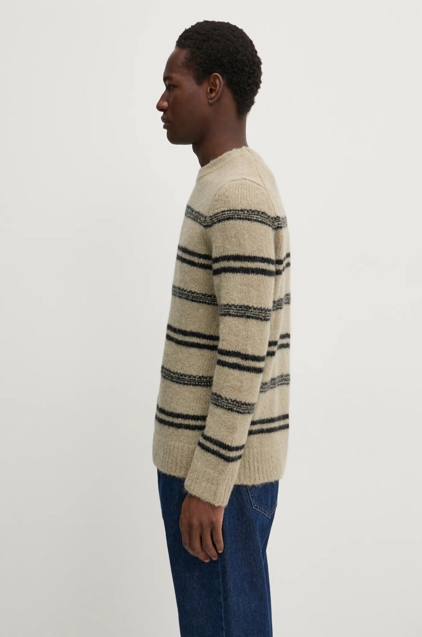 Sweater Samsoe Samsoe Samsoe Samsoe SAARIN Striped Wool Sweater Beige | M24300098, 1