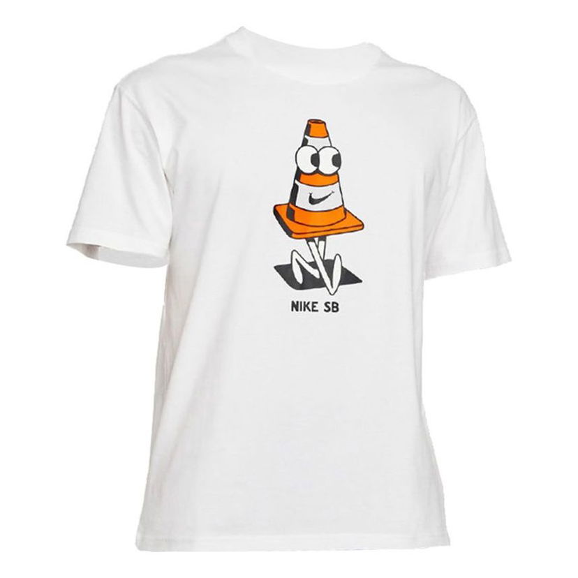 T-shirt Nike SB SB Cone Cartoon T-Shirt Hvid | DJ1225-100