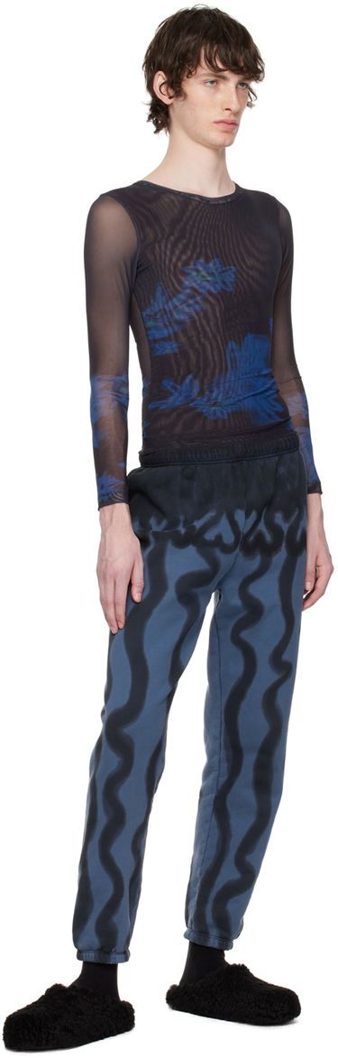 T-shirt Collina Strada Collina Strada Cardio Floral Mesh Long Sleeve T-Shirt Sort | XX3341, 3