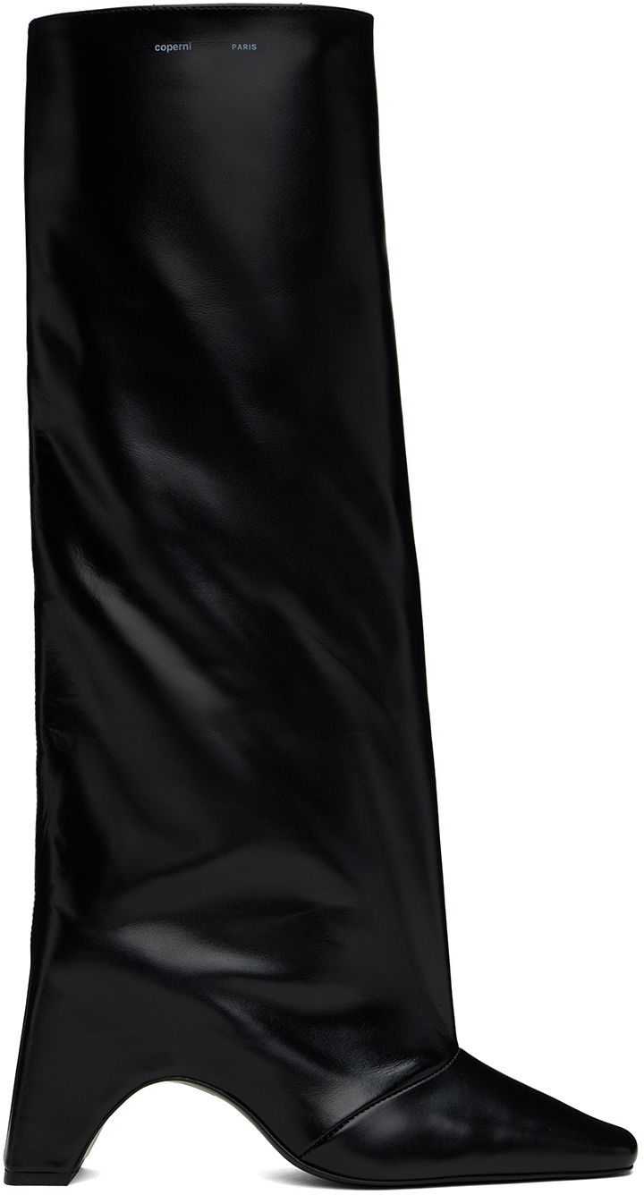 Kjole Coperni Coperni Bridge Leather Boots Sort | COPSH03857