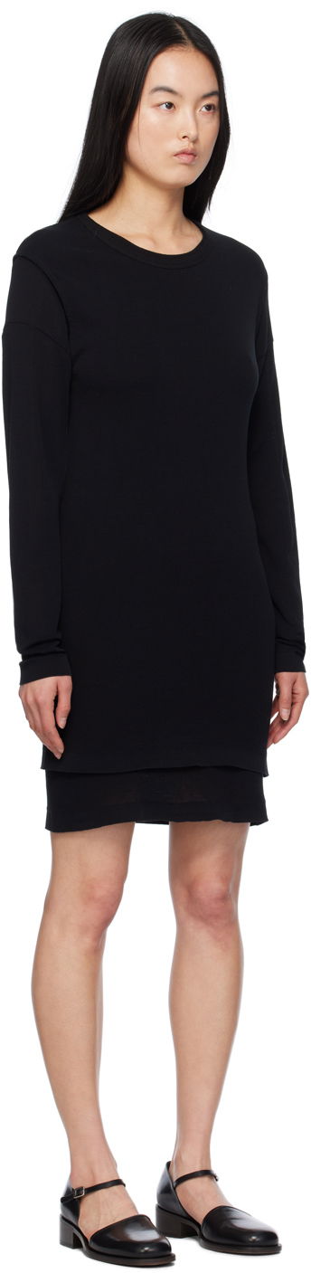 Kjole LEMAIRE Double Layer Minidress Sort | DR1066 LK1016, 1