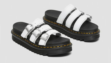 Sneakers og sko Dr. Martens Blaire Slide Leather Sandals Hvid | DM25456100, 2