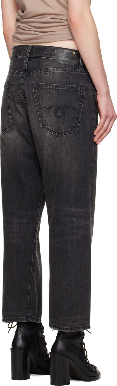 Jeans R13 R13 X-Boyfriend Distressed Jeans Sort | R13WD211-D284A, 2