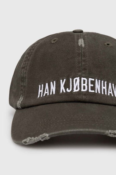 Kasket Han Kjøbenhavn Signature Distressed Cap Grøn | A.132999, 1