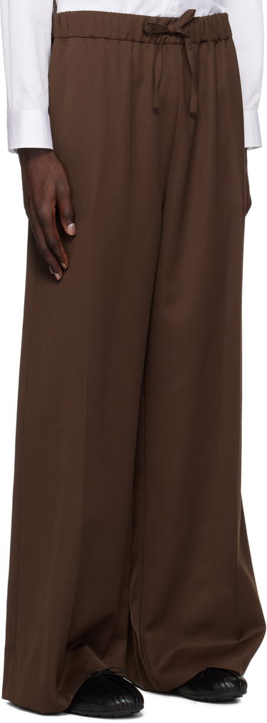 Bukser Simone Rocha Simone Rocha Wide Leg Drawstring Trousers Brun | 4143D 1217, 1