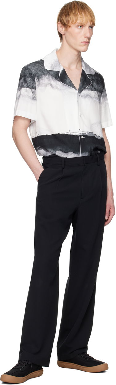 Skjorte Balmain Balmain Pyjama Moon Print Shirt Hvid | EH0HN087VI27, 3