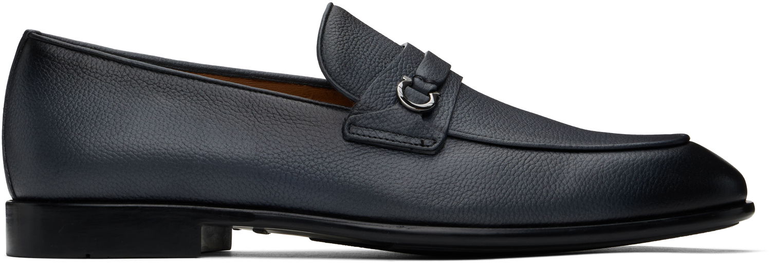 Sneakers og sko FERRAGAMO Salvatore Ferragamo Gancini Ornament Loafers Mørkeblå | 778747, 0
