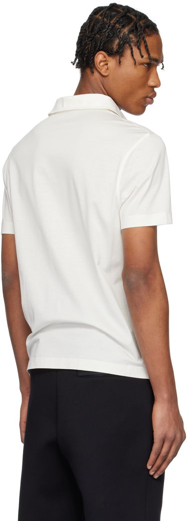 Polo skjorte Moncler Moncler Archivio Short Sleeve Polo Hvid | K10918A000188390X, 2