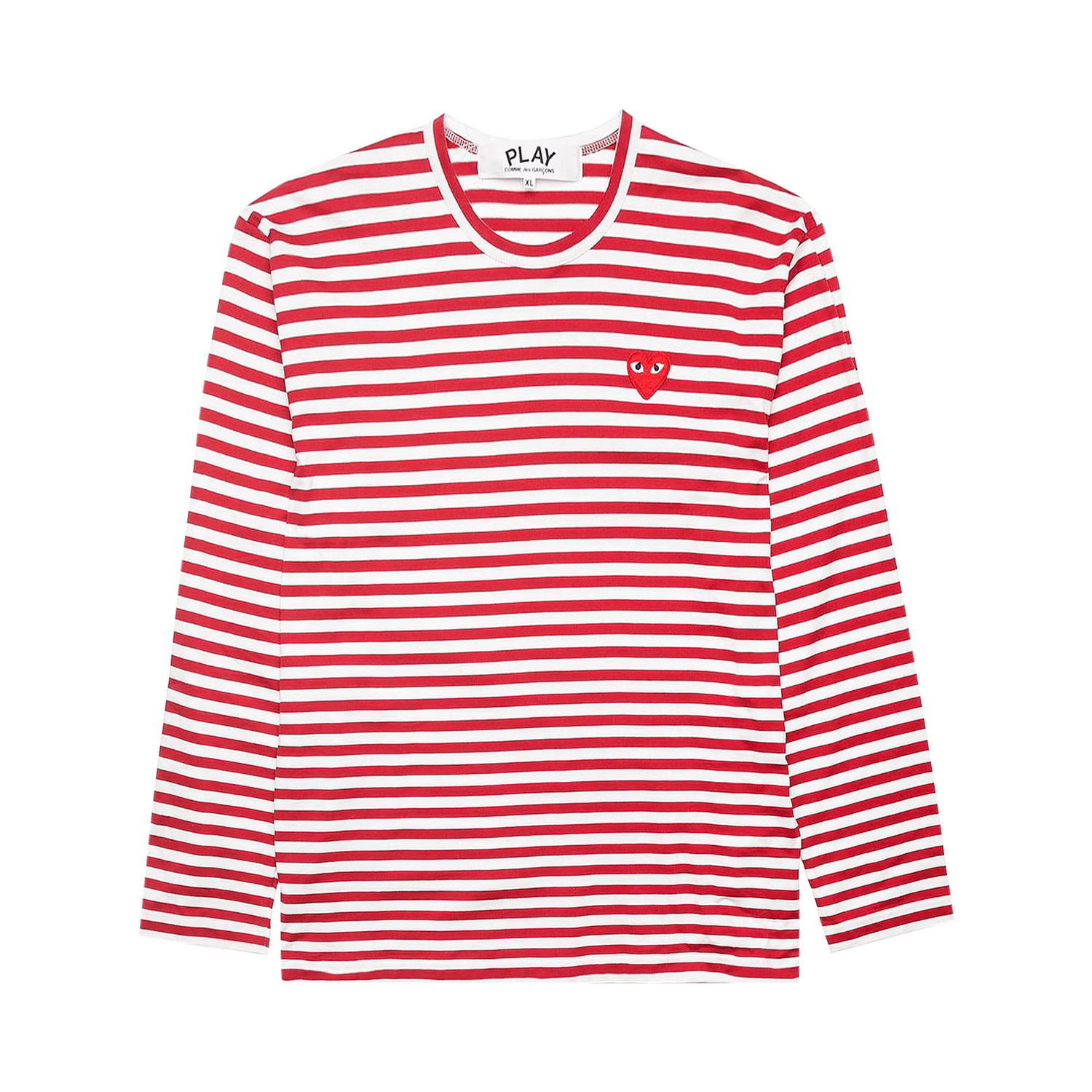 T-shirt Comme des Garçons PLAY Striped T-Shirt Rød | AZ T164 051 4, 1