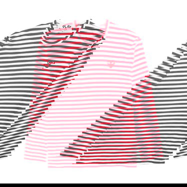 T-shirt Comme des Garçons PLAY Striped T-Shirt Rød | AZ T164 051 4, 1