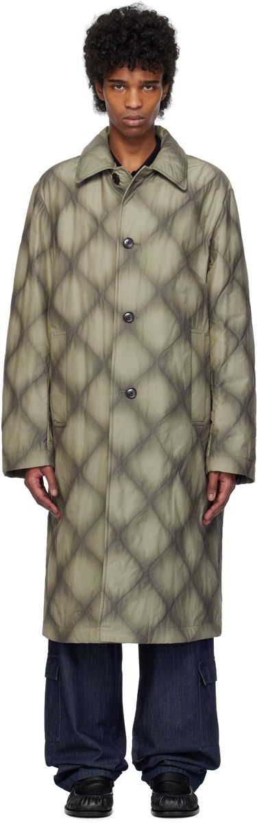 Regnfrakke Dries Van Noten Dries Van Noten Duck Canvas Coat Grøn | 251-020231-1026, 0
