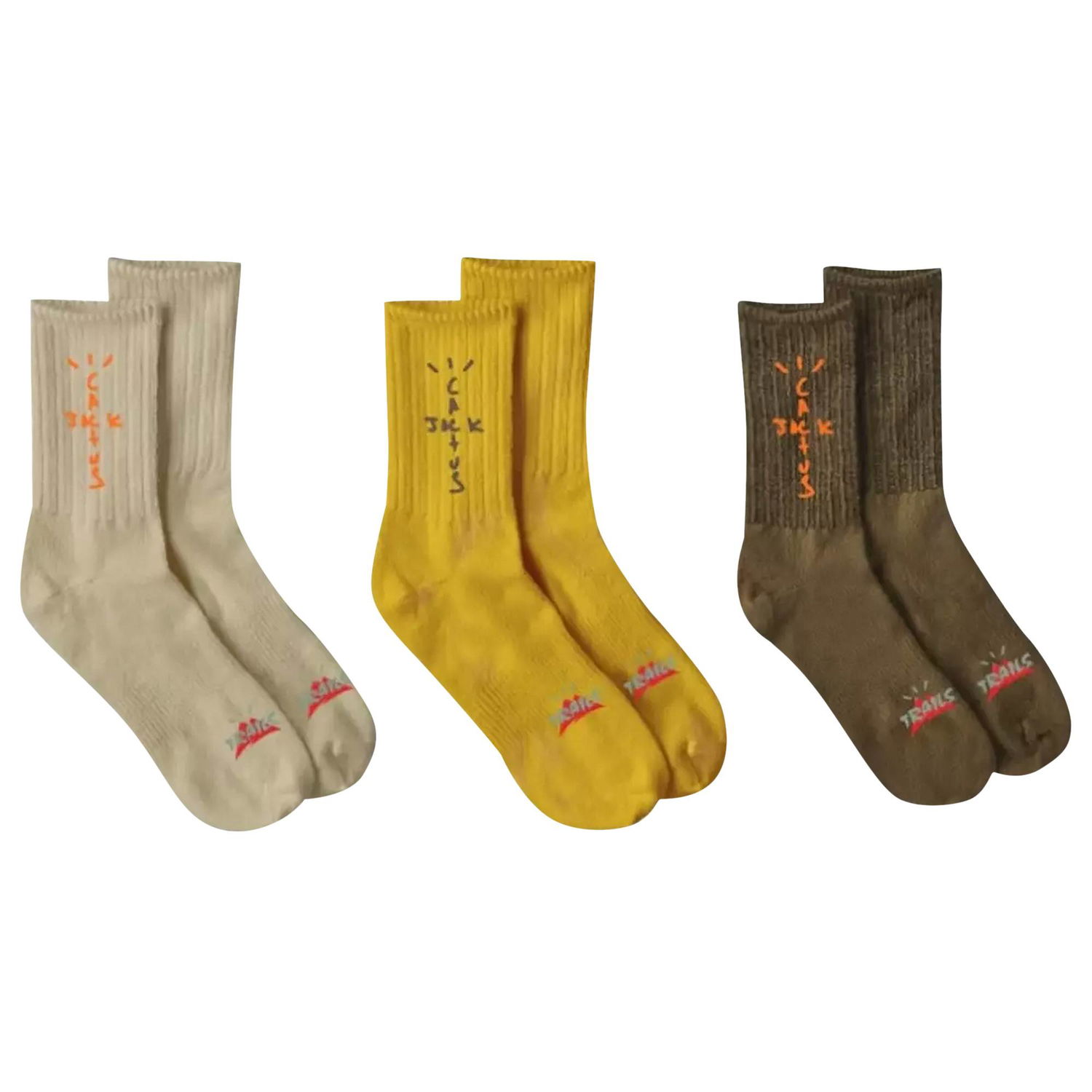 Undertøj og sokker Cactus Jack by Travis Scott Cactus Trails Hiking Socks Pack Flerfarvet | CJNT AS25 BROW, 1