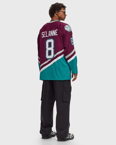 Jersey Mitchell & Ness Anaheim Ducks 1996 Selanne Jersey Grøn | JY9016-ADUPURP, 1