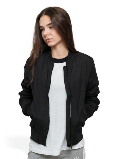 Bomberjakke Urban Classics Ladies Light Bomber Jacket Sort | tb1217 black