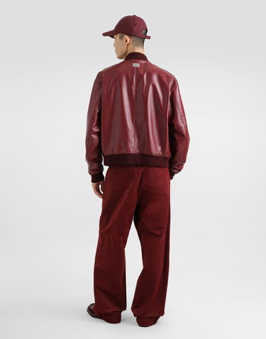 Bomberjakke Dolce & Gabbana Dolce & Gabbana Technical Fabric Bomber Jacket Bourgogne | G9BLMTFUS27R0108, 2