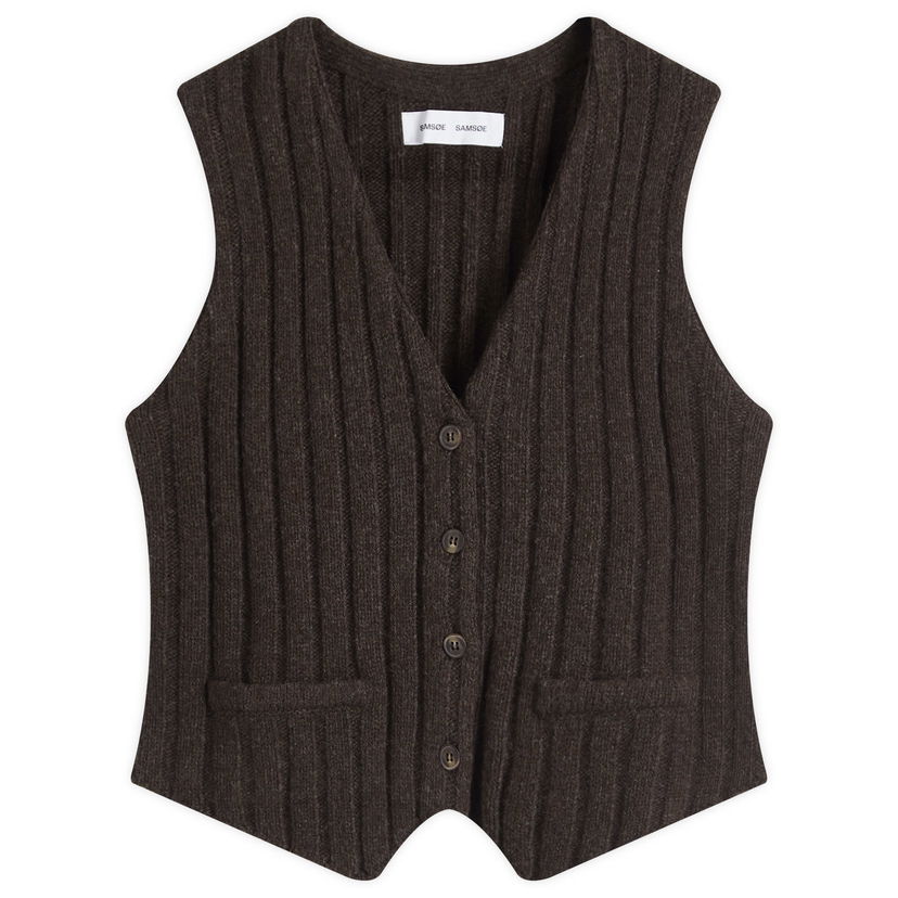 Sweater Samsoe Samsoe Samsøe Samsøe Sanissa Knitted Vest Brun | F24400081