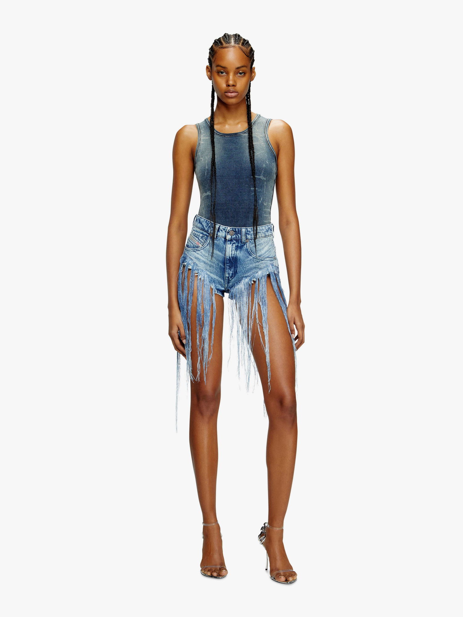 Tanktop Diesel Sleeveless Ribbed Tank Top Diesel Blå | A191520HJBE01, 1