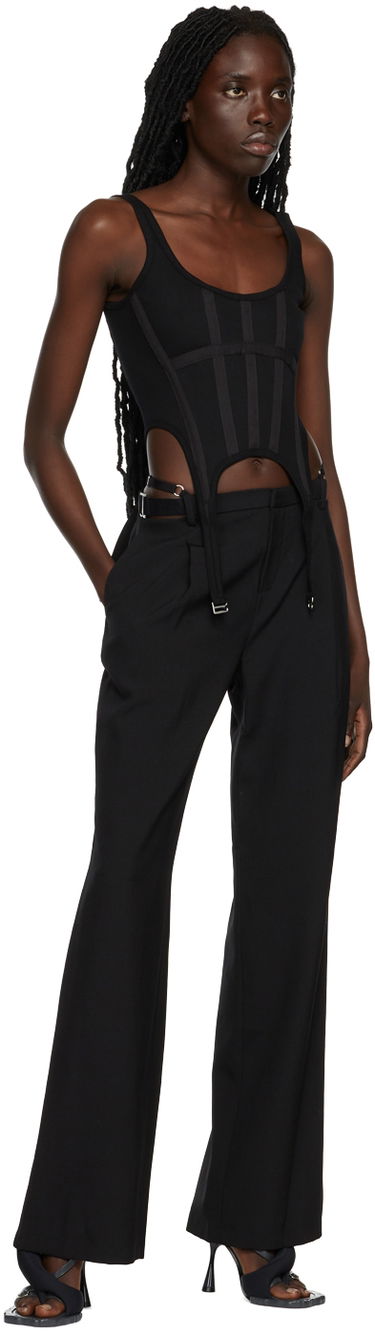 Bukser Dion Lee Dion Lee Lingerie Wool Trousers Sort | C2279P22, 4