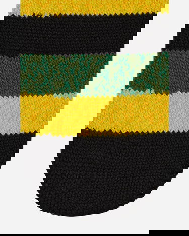 Sokker KAPITAL Rainbowy Happy Heel Socks Sort | EK-1365XS BLACK, 3