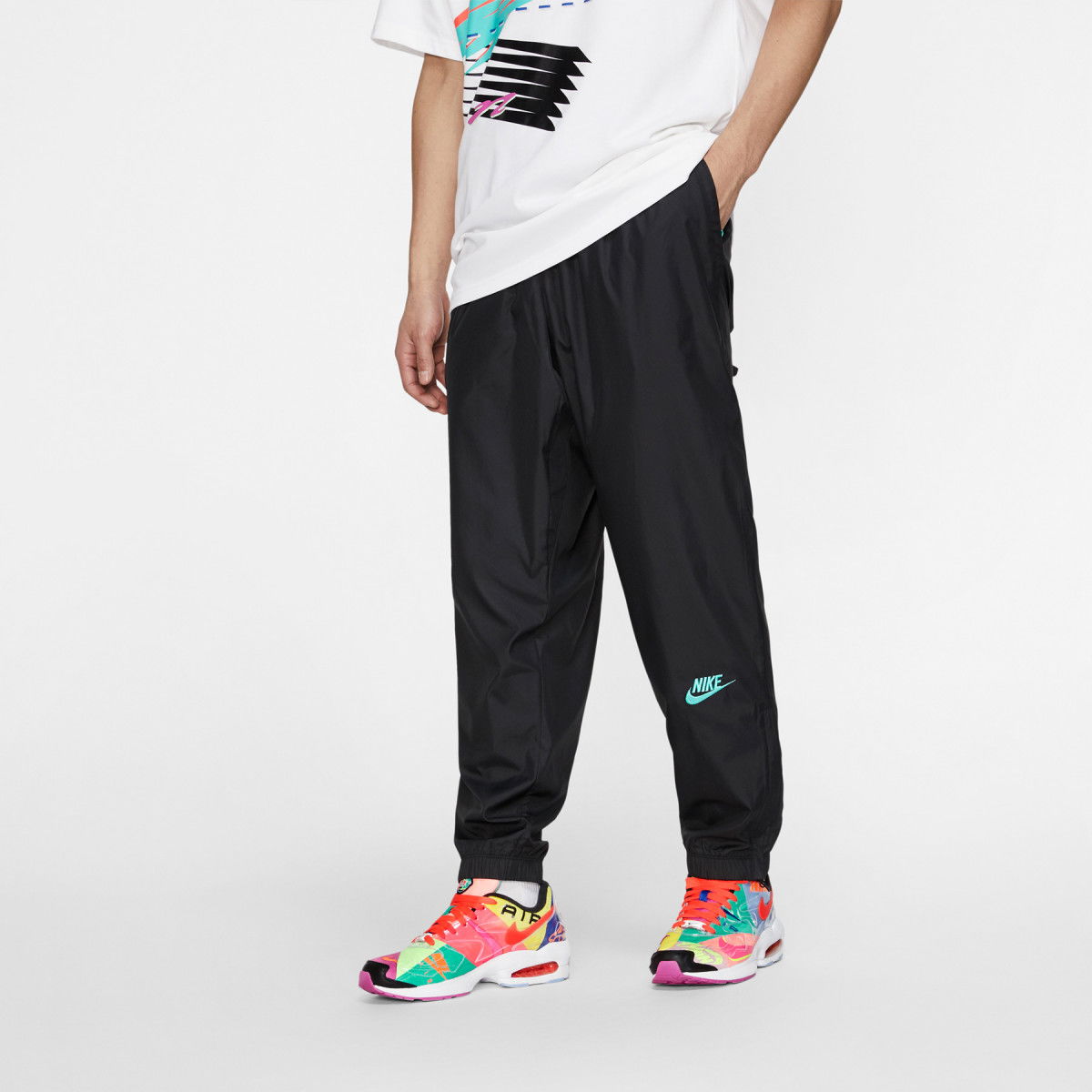 Joggingbukser Nike ATMOS x VINTAGE PATCHWORK TRACK PANT Sort | CD6133-011, 0