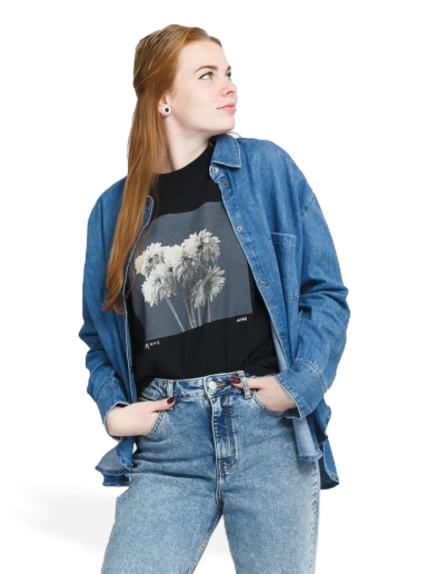 Skjorte JJXX JXKendra Relaxed Denim Shirt Blå | 12207072