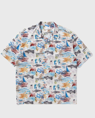 Skjorte Edmmond Studios Holidays Print Short Sleeve Shirt Flerfarvet | 125-10-19010, 1