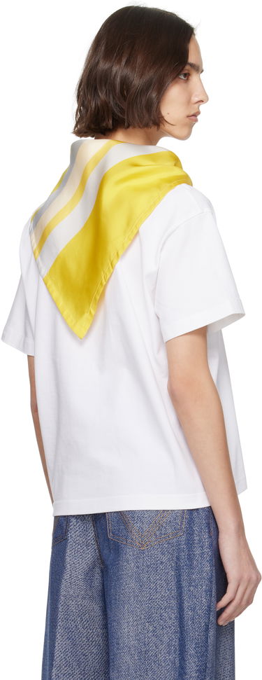 T-shirt Bottega Veneta Bottega Veneta Pima Cotton T-Shirt with Scarf Gul | 825353 V5EO1, 2