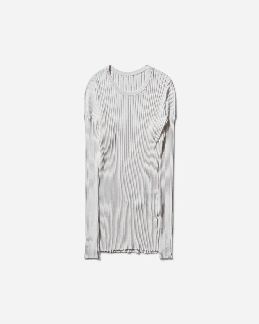 Sweater Maison Margiela Loose Rib Knit Sweater Hvid | SH2HL0020 102