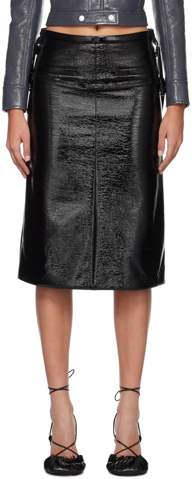 Nederdel Courrèges One Strap Midi Skirt Sort | 423CJU127VY0014, 0