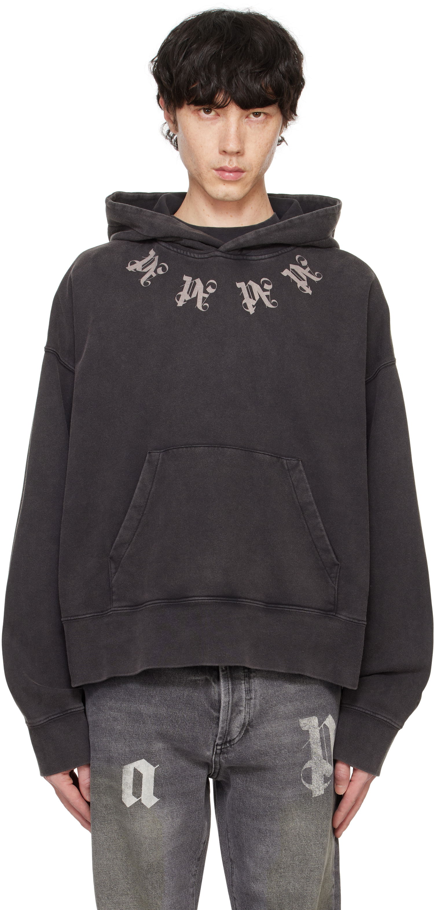Sweatshirt Palm Angels Monogram Sort | PMBB058F24FLE0021009, 0